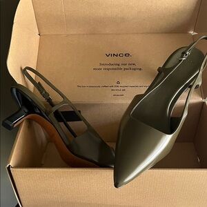 VINCE slingback heels. Style BIANCE, LE MILITAIRE